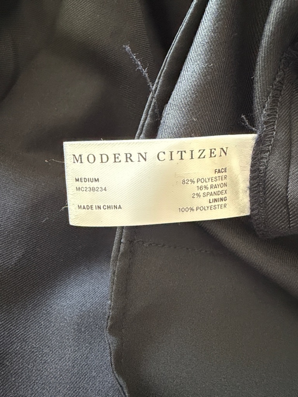 Modern Citizen Deep Navy Blu Pleated High Waisted Dress Pants Trousers - Picture 7 of 7